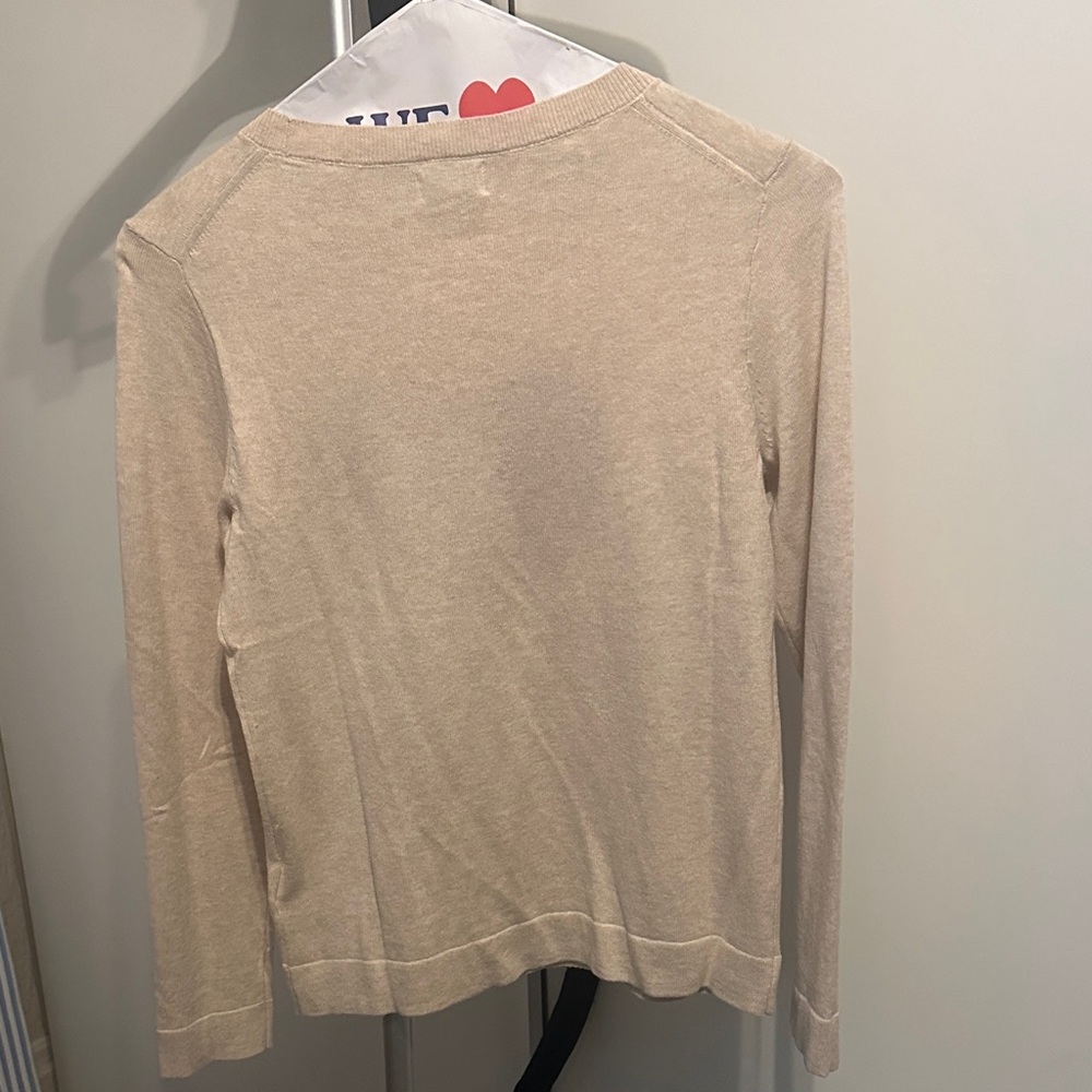 J. Crew Cream Sweater with Red Heart Motif - Picture 5 of 5